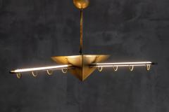 Brass Geometric Pendant Lights Europe Late 1980s - 4706777