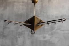 Brass Geometric Pendant Lights Europe Late 1980s - 4706787