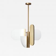 Brass Geometric Task Pendant Lamp Square in Circle - 1650937