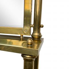 Brass Hall Tree Console Table Mirror - 1516779