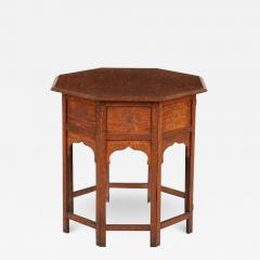 Brass Inlaid Octagonal Table - 3663982