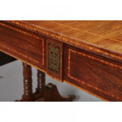 Brass Inlaid Rosewood Sofa Table - 2517537