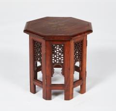 Brass Inlaid Teak Anglo Indian Table - 4446857