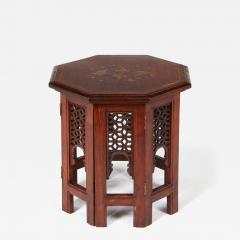 Brass Inlaid Teak Anglo Indian Table - 4447300