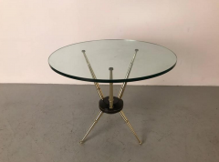 Brass Italian Tripod Side Table - 273278