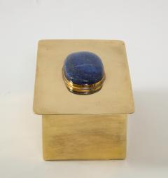 Brass Keepsake Box with Lapis - 1831108