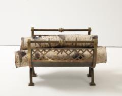 Brass Latice Fireplace Log Holder - 4337476