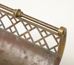Brass Latice Fireplace Log Holder - 4337482