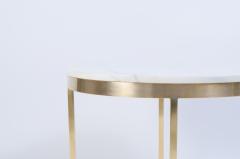 Brass Marble Round Accent Table - 257199