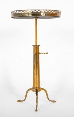 Brass Marble Top Table with Pierced Gallery - 4002603