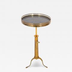 Brass Marble Top Table with Pierced Gallery - 4004006