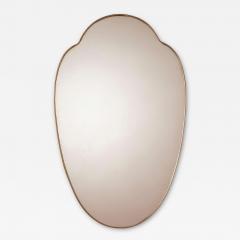 Brass Mirror Polished Brass Frame and Mirrored Glass Italian Manufacture 1960 - 3934468