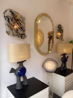 Brass Mirror Screw Decor Italy 1990s - 2523942