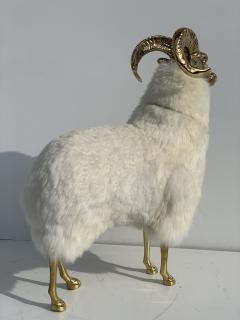 Brass Mountain Sheep Goat or Ram Sculpture - 966161