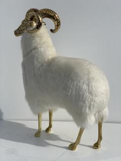 Brass Mountain Sheep Goat or Ram Sculpture - 966163