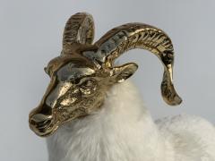 Brass Mountain Sheep Goat or Ram Sculpture - 966164