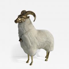 Brass Mountain Sheep Goat or Ram Sculpture - 966978