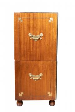 Brass Mounted Mahogany Campaign Chest - 4643517