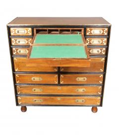 Brass Mounted Mahogany Campaign Chest - 4643531