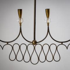 Brass Pendant Lamp Italy 1950s - 4432575