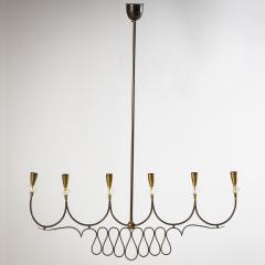 Brass Pendant Lamp Italy 1950s - 4432581