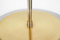 Brass Pendant Light with Etched Glass Shade Europe Mid 20th Century - 4686959