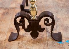 Brass Pomegranate Andirons - 3039303