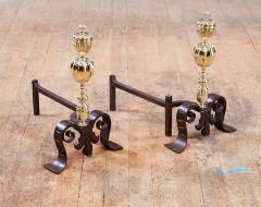 Brass Pomegranate Andirons - 3039304
