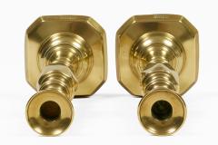Brass Queen of Diamonds Candlesticks A Pair - 4695359