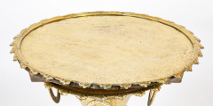 Brass Shell Edge Tray with Matching Brass Base - 3265215