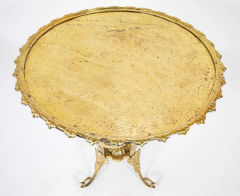 Brass Shell Edge Tray with Matching Brass Base - 3265236