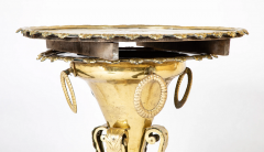 Brass Shell Edge Tray with Matching Brass Base - 3265249