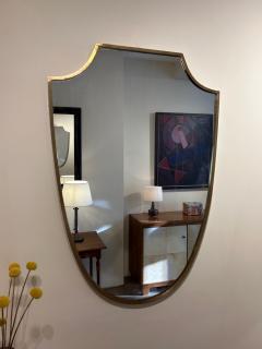 Brass Shield Mirror - 3298089