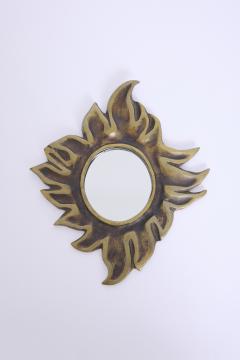 Brass Sunburst Mirror - 4684074