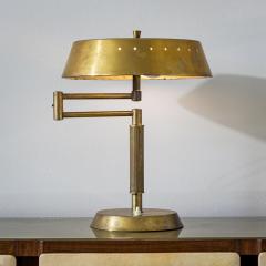 Brass Table Lamp Italian Manufacture 1950s - 4819465