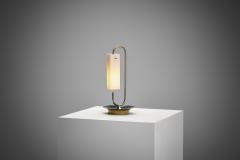 Brass Table Lamp with Opal Glass Shade Europe 20th Century - 4082595