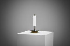 Brass Table Lamp with Opal Glass Shade Europe 20th Century - 4082598