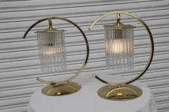Brass Table Lamps with Cascading Glass Rods by Gaetano Sciolari - 4097854