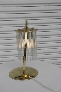 Brass Table Lamps with Cascading Glass Rods by Gaetano Sciolari - 4097856