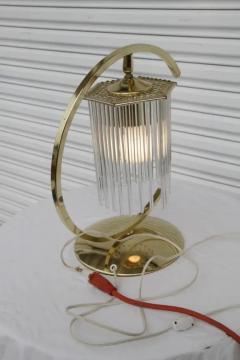 Brass Table Lamps with Cascading Glass Rods by Gaetano Sciolari - 4097857