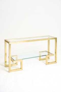 Brass Two Tier Console Table - 4209574