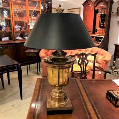 Brass Urn Lamp with Shade - 2767921
