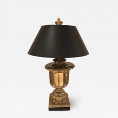Brass Urn Lamp with Shade - 2770195