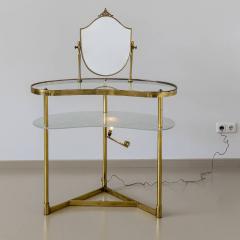 Brass Vanity Table marked Modello Depositato Italy circa 1950s - 3741780