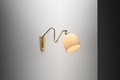 Brass Wall Lamp with Swivel Arm Denmark ca 1940s - 4753544