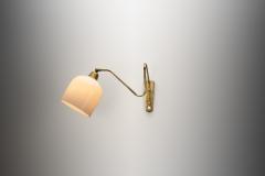 Brass Wall Lamp with Swivel Arm Denmark ca 1940s - 4753950