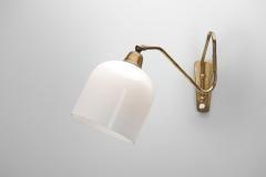 Brass Wall Lamp with Swivel Arm Denmark ca 1940s - 4753951