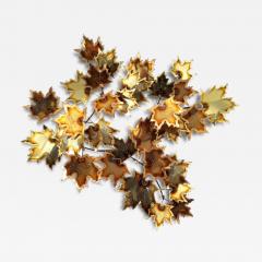 Brass Wall Leaf Sculpture - 77982