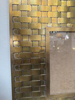 Brass Wall Picture Frame with Woven Pattern - 4800384