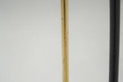 Brass and Black Lacquered Metal Floor Lamp Denmark 1950s - 4488394